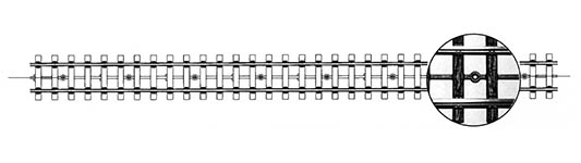 074-9101000 - 0m - Flexgleis mit Holzschwellen, 1m - Bausatz